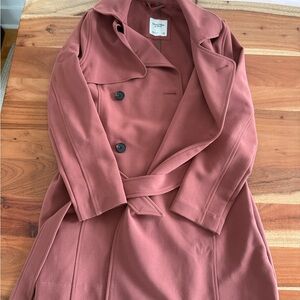 Abercrombie & Fitch Pink Trench Coat
